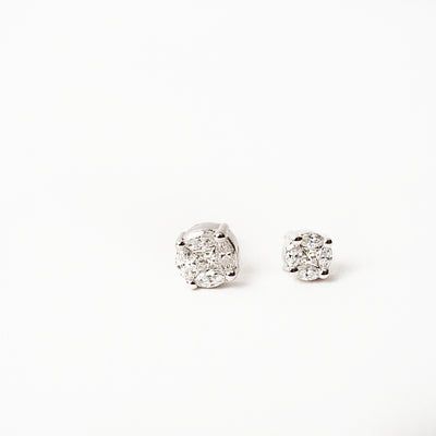 Small Diamond Cluster Studs