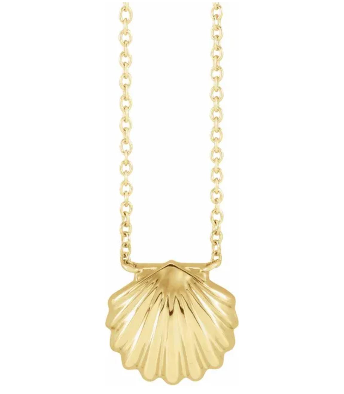 Gold Shelly Necklace