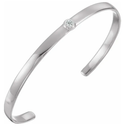 Single Diamond Cuff