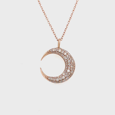 Diamond Luna Necklace